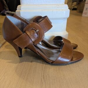 Alfani Brown Women's Heels with Buckle Detail